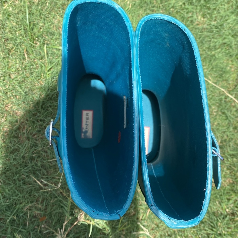 𝅺HUNTER Original Kid’s Tonal Contrast RainBoots Size 2B 3G - Picture 7 of 8